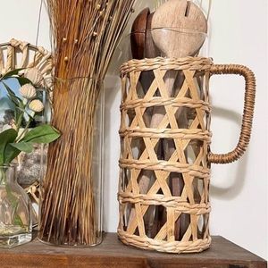rattan pitcher